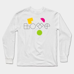 love color art block Long Sleeve T-Shirt